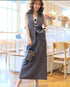 Casual Sleeveless Vest With Mid Length Skirts Sets